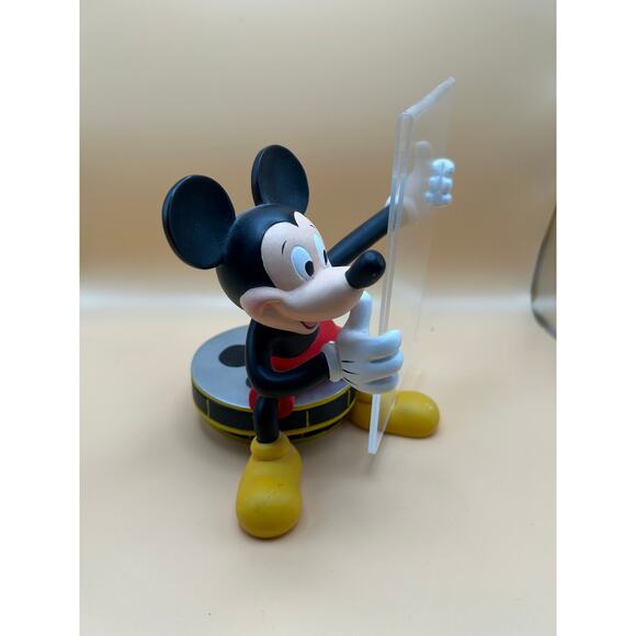 Vintage Disney Mickey Mouse Sitting On Films Rolls Holding A Clear Picture Frame - Picture 2 of 6